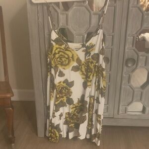 Urban Outfitters Floral Dress with Yellow and Brown Accents